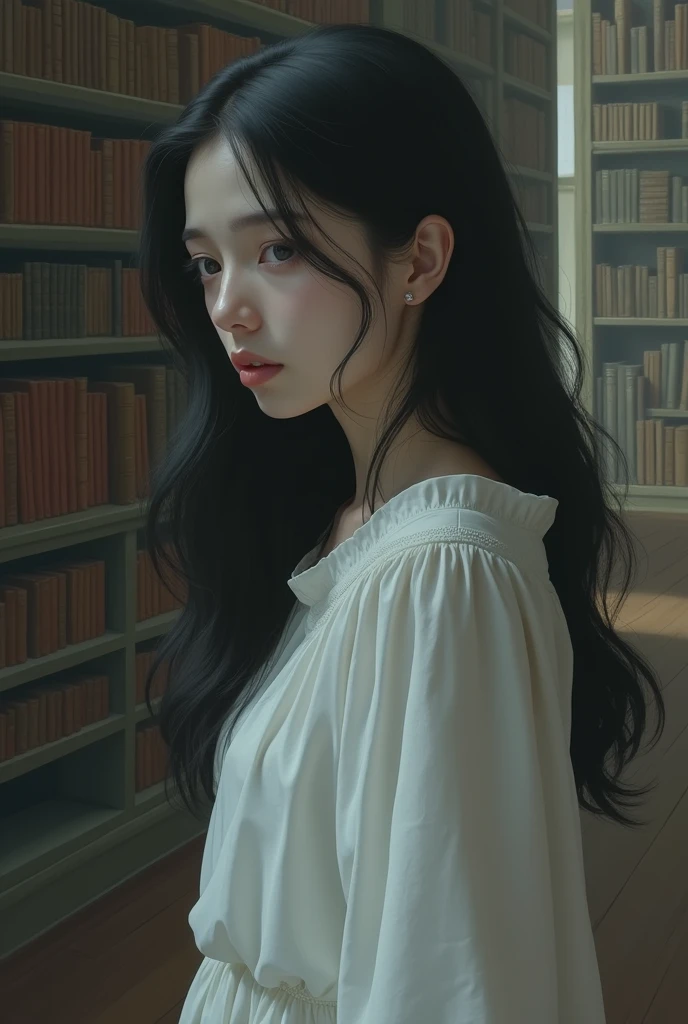 lily_white, [[[regretful]]],  [[[library]]], [[Leaning]]