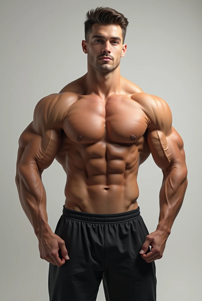 A bodybuilder boy intermidiate body