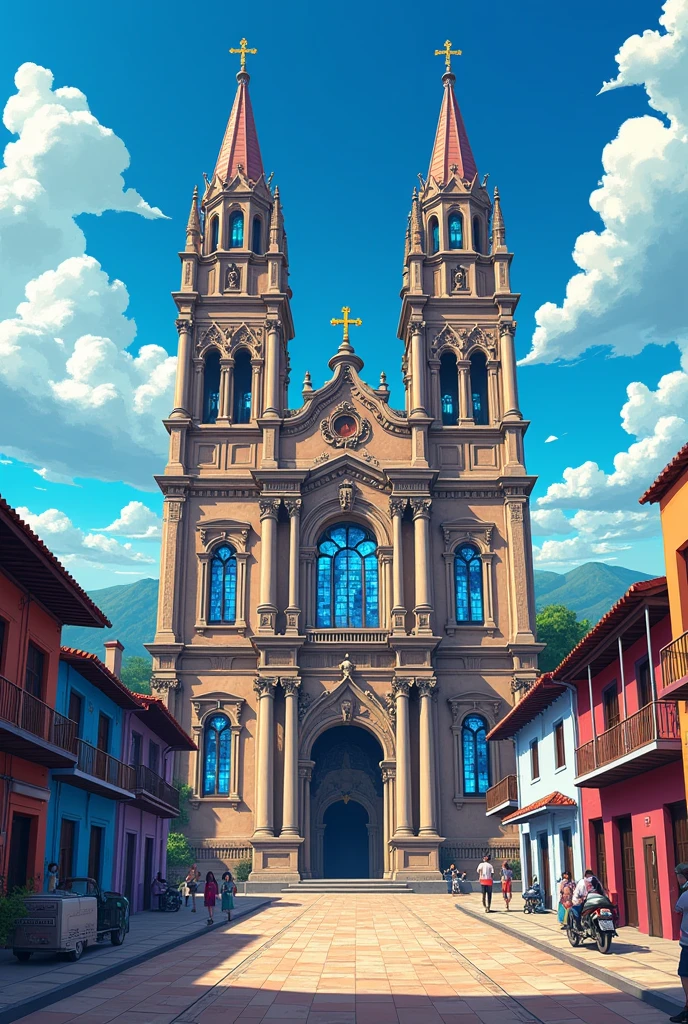 Matehuala Cathedral in anime
