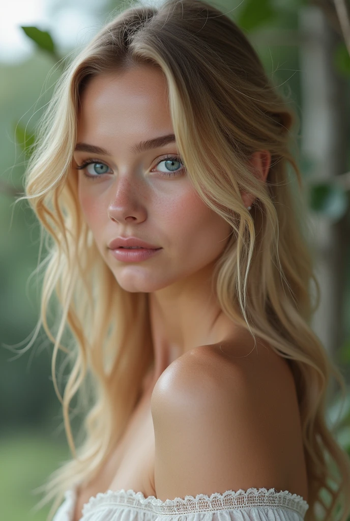 Realistic image of a beautiful sweden girl