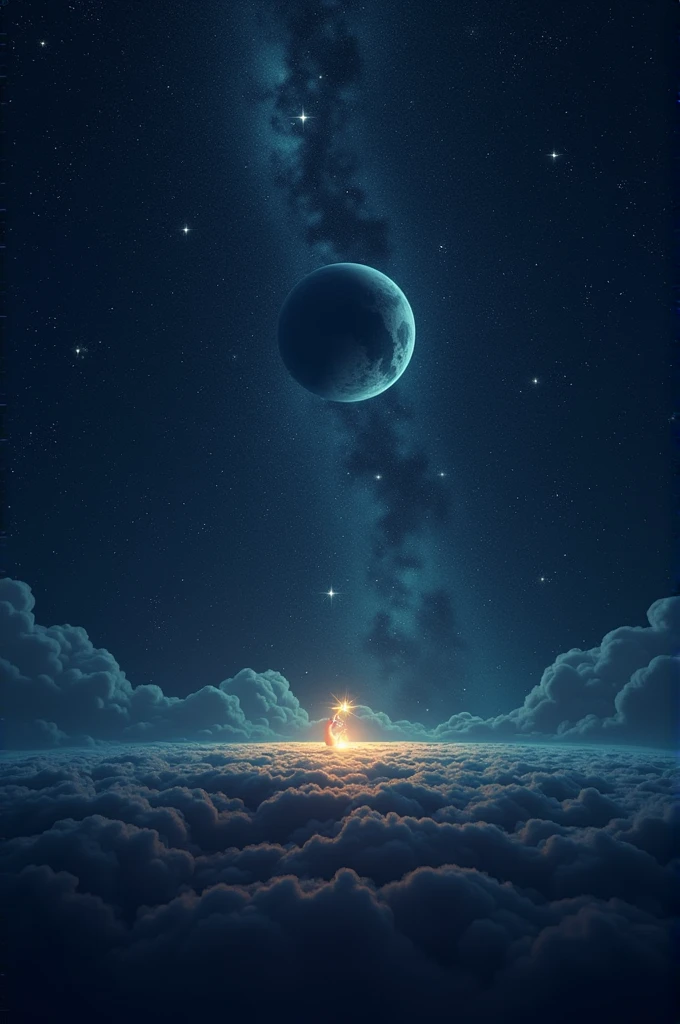 Opening shot of the universe, with stars twinkling in the background)
Narrator: "In a world where stars are alive, each one has a special purpose..."
(Twinkle, a small, shy star, is seen hiding behind a nearby planet)