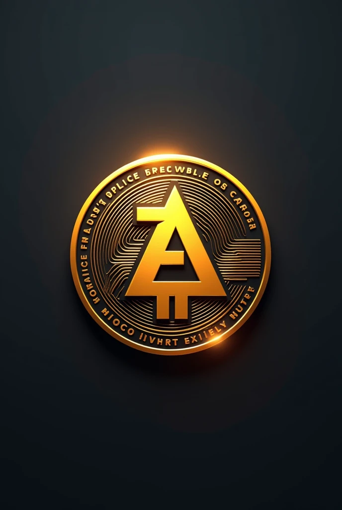 Refer to mature financial payment platforms as my digital currency consumption platform,Convert multiple exchange rates,Display Technology,Convenient,speed,"AICO" design a logo,Color gold