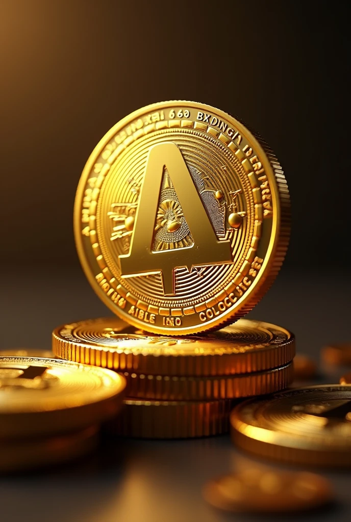 Refer to mature financial payment platforms as my digital currency consumption platform，Convert multiple exchange rates，Display Technology，Convenient，speed，&quot;AICO&quot; design a logo，Color gold