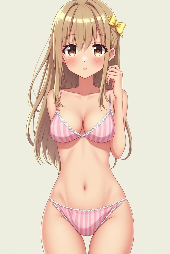 Female anime character naked and facing forward without panties