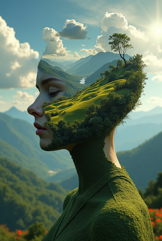 Face fusion in landscape