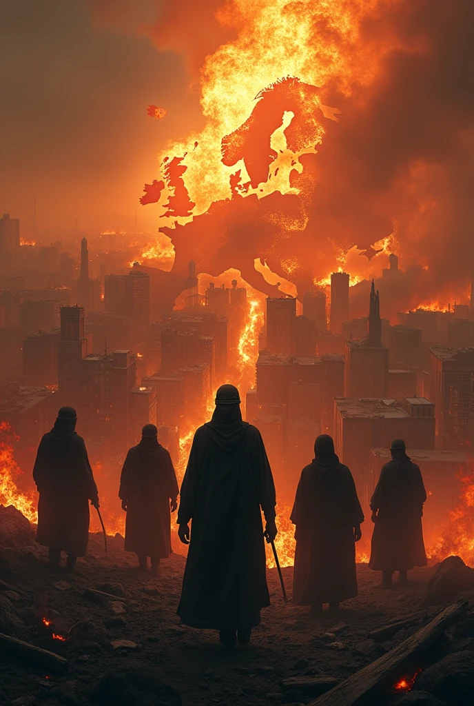 Europe in fire bye muslims