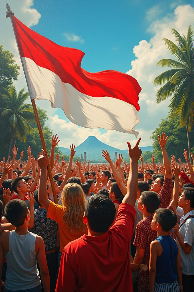 indonesian independence day painting