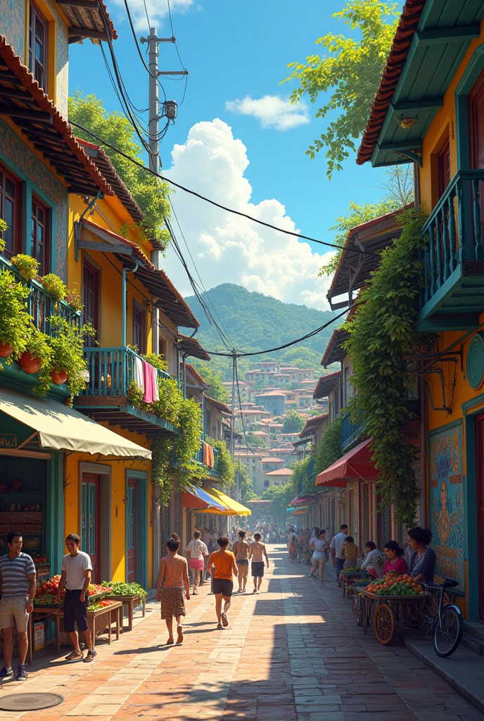 Common streets of Brazilian neighborhoods