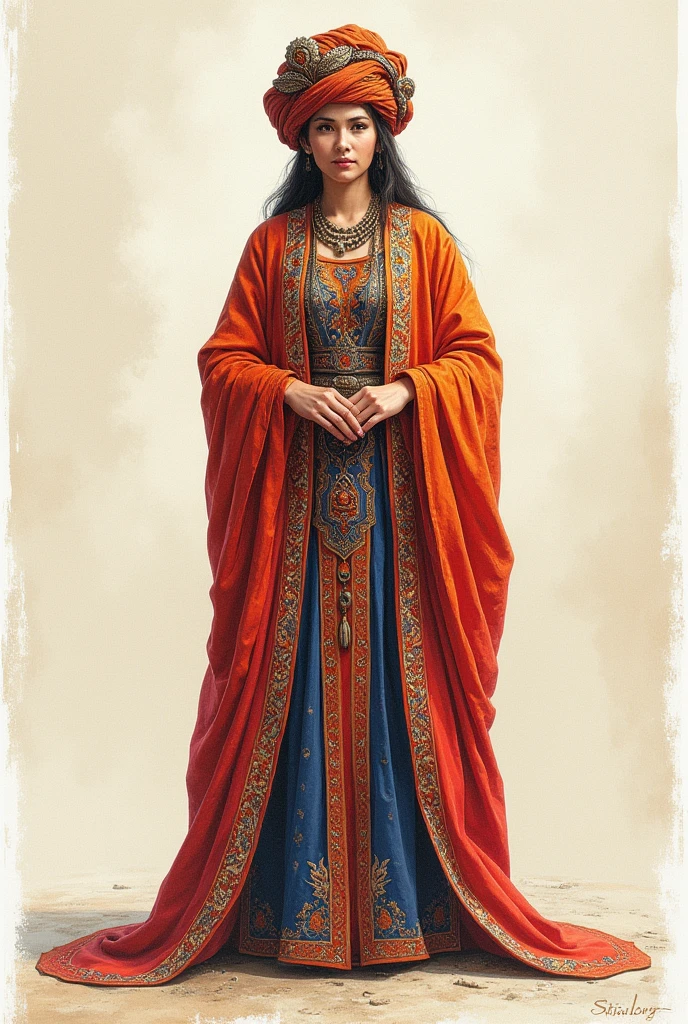 Habeshan clothes drawing
