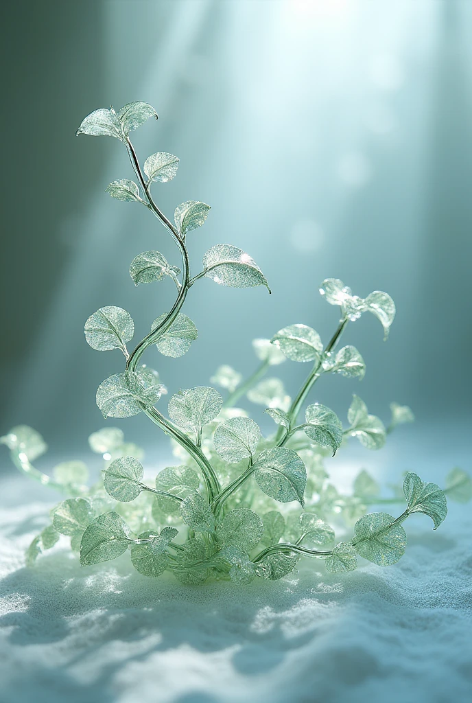 Ivy made of glass