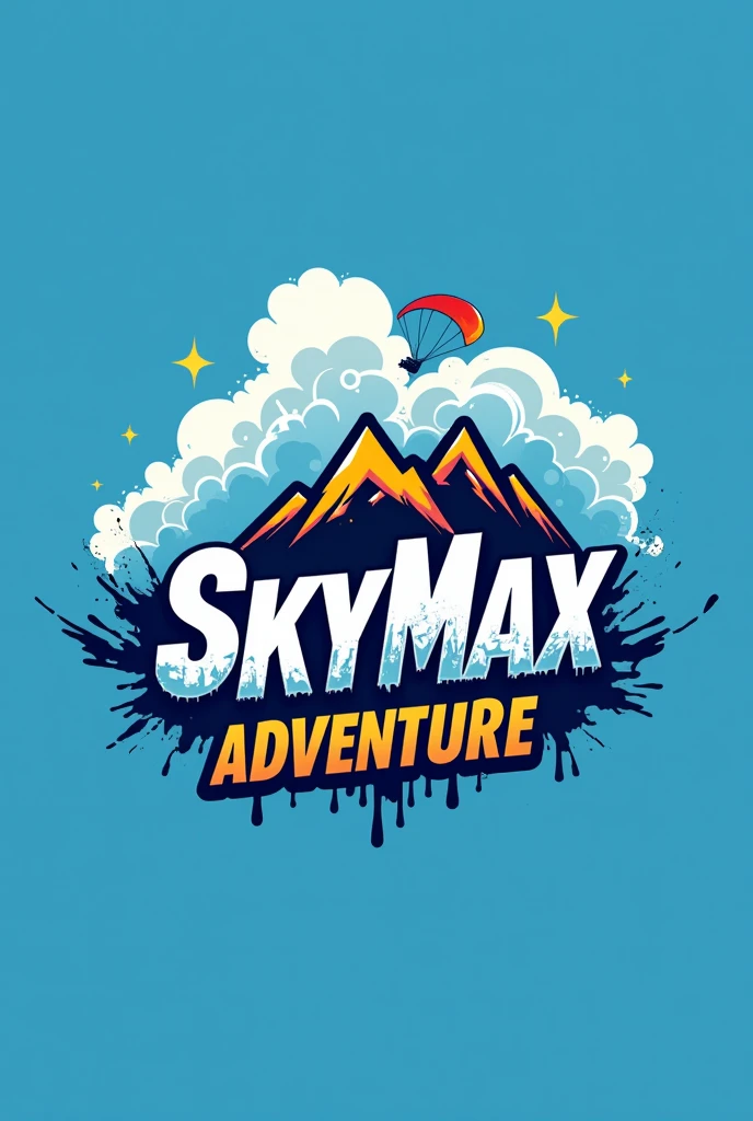 Create a logo by name - Skymax Adventure
Add clouds,water rafting and flying adventure in that logo