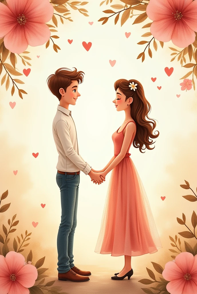Marriage invitation for short and tall couples 