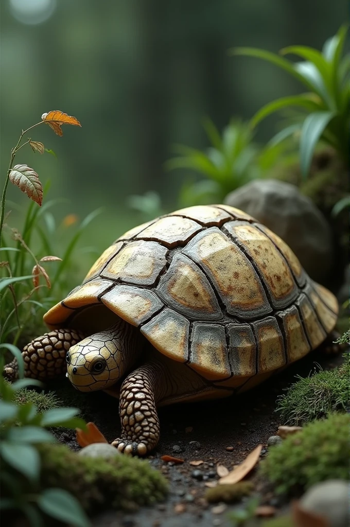 Tortoise shell cracked
