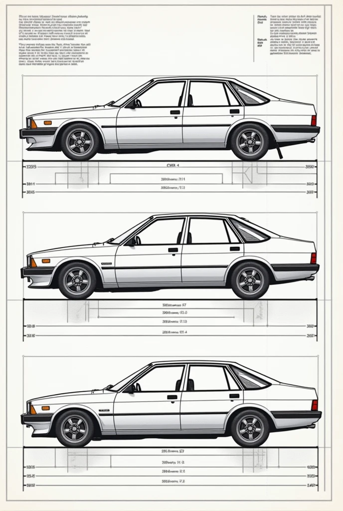 Chevrolet opel drawing template 
