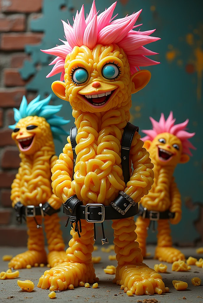 Create a punk macaroni image