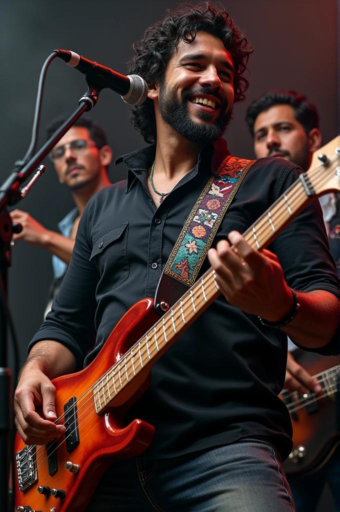 Rock band formed by a Venezuelan of 1.78 meters of vocalist, a Peruvian with glasses and short curly hair of 1.75 meters in the bass , A guitarist who looks like Kevin Kard but is very short and a small pianist, all with dark skin. 