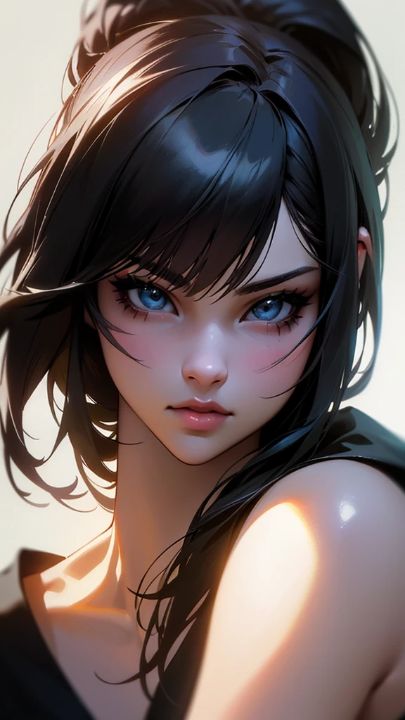 A Final Fantasy style photorealistic portrait of Selena Gomez 