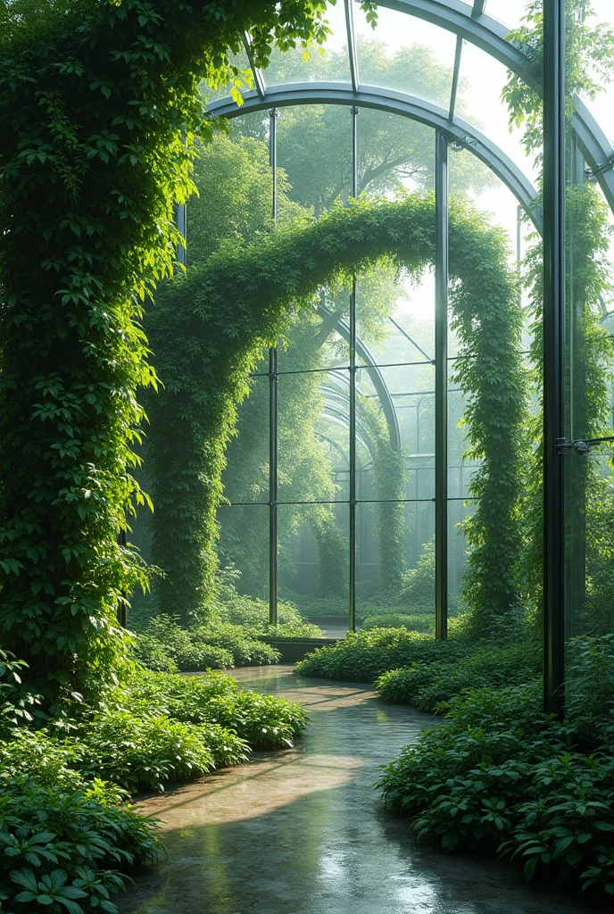 Ivy and glass