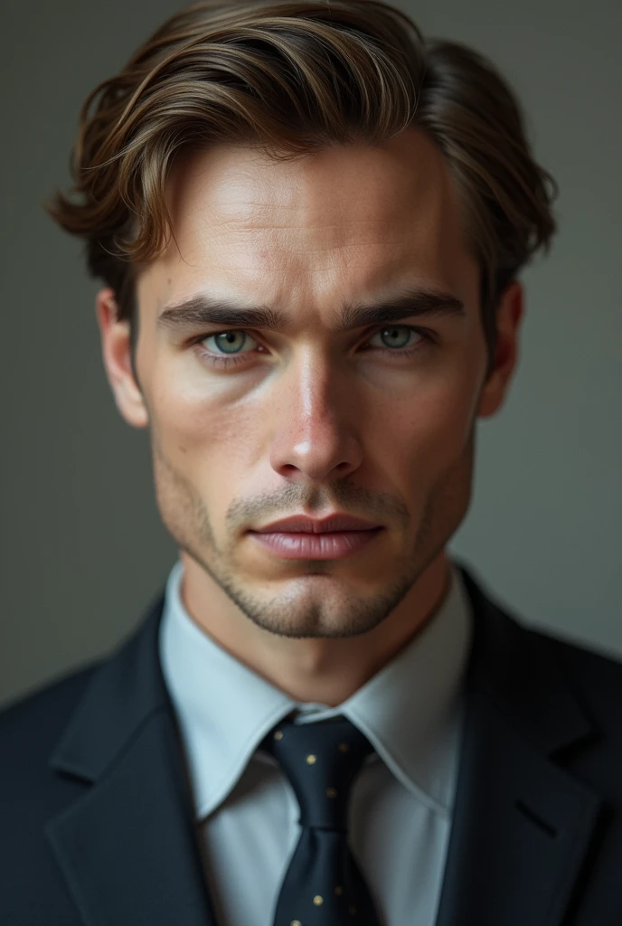 Create a fair skin tone Russian male, smart,
handsome,
