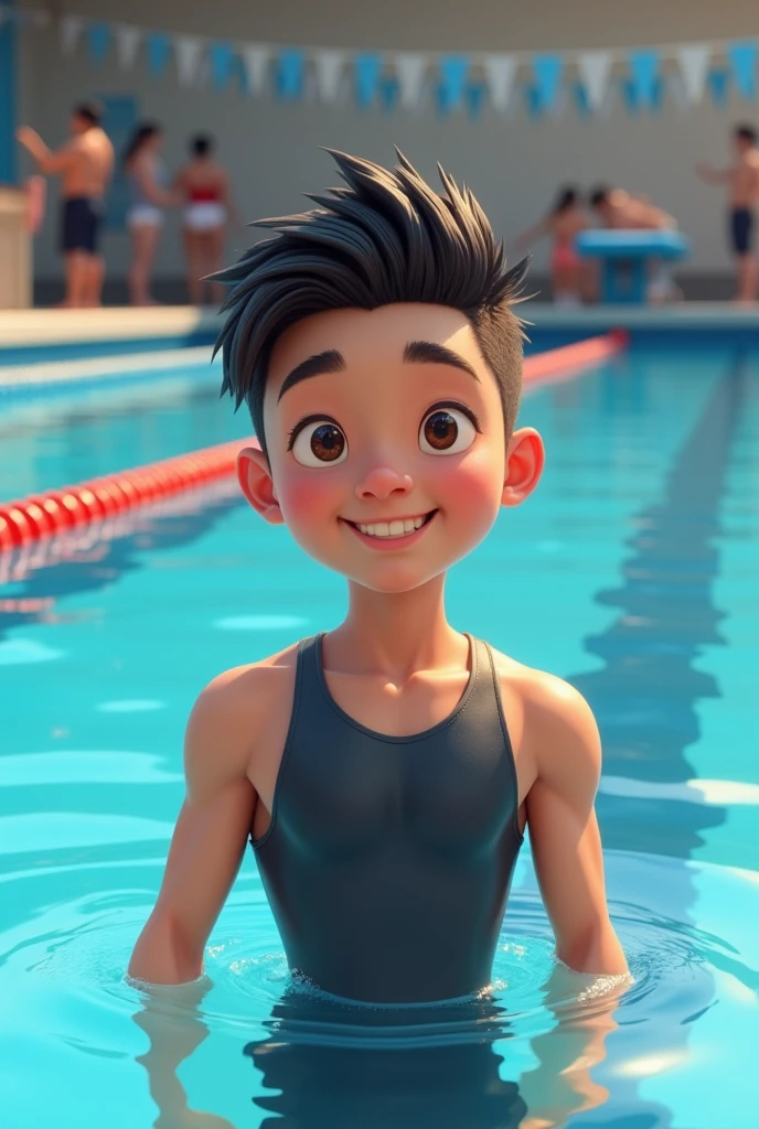 Once upon a time there was a boy of about named Tadeo, He was a happy child and they were no problem, He really liked the sport of swimming, where he seemed very dedicated and where he had made a variety of friends., I felt comfortable with everything that was happening to me