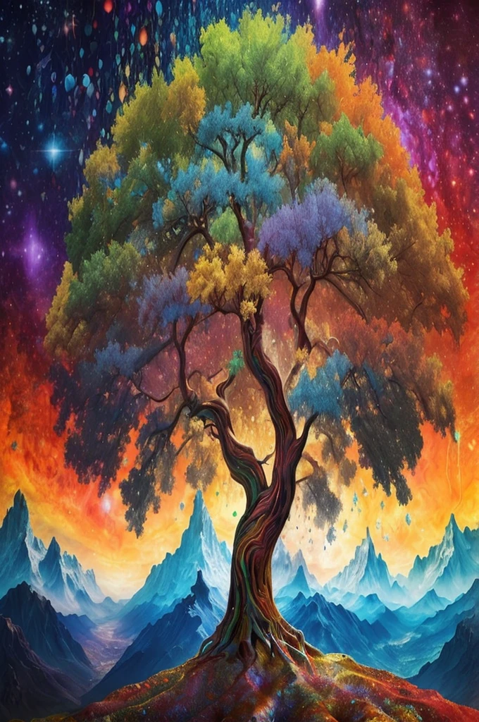tree of Life, The Beginning of Creation, Melting in a parallel universe, Psychedelic