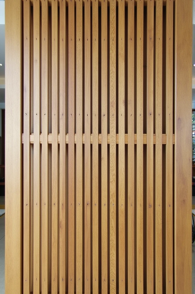 Design of ventilation holes made of bamboo slats