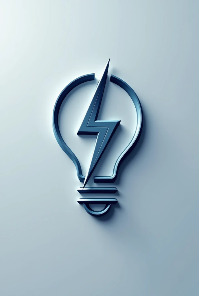 Generte a unique logo, that has a lighting bolt and a lightbulb. Yhe logo is for a company that do projects related to renewable energy.