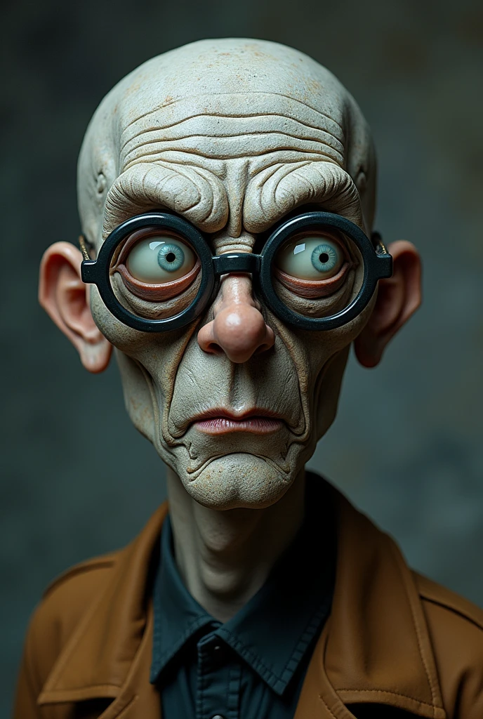 Head is a stone uncle Glasses programmer Angry