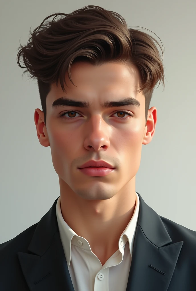 Create a, 21 years old boy, smart ,handsome