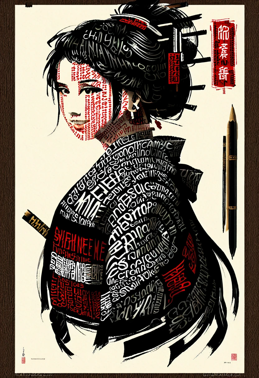 Shodô, un idéogramme seulement, Muni d'un pinceau et d'encre de Chine, un idéogramme japonais calligraphié sur du papier parchemin,typography_art, art ancestrale de la calligraphie, trait artistique,idéogramme finement exécuté, idéogramme extrêmement détaillé et précis, idéogramme sur parchemin, masterpiece,  intricate,  Hyperréaliste, la plus haute qualité, la plus haute qualité, Résolution 8k, Cinématique, Éclairage dramatique, Extrêmement clair, masterpiece surréaliste à couper le souffle