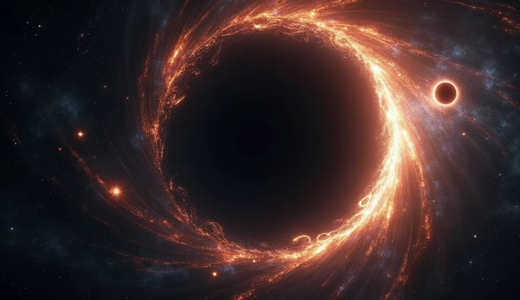 A black hole swallowing a neutron star