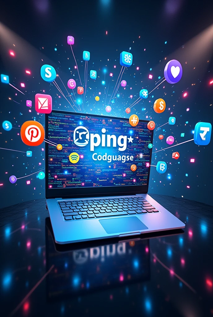 create a poster for online coding course and include all coding language logos and add text which i suppose to be there