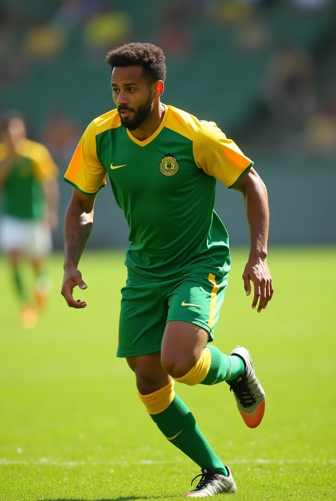 Green and yellow football shirt