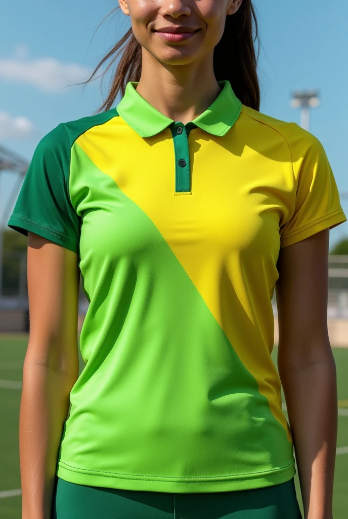 Green and yellow sports shirt