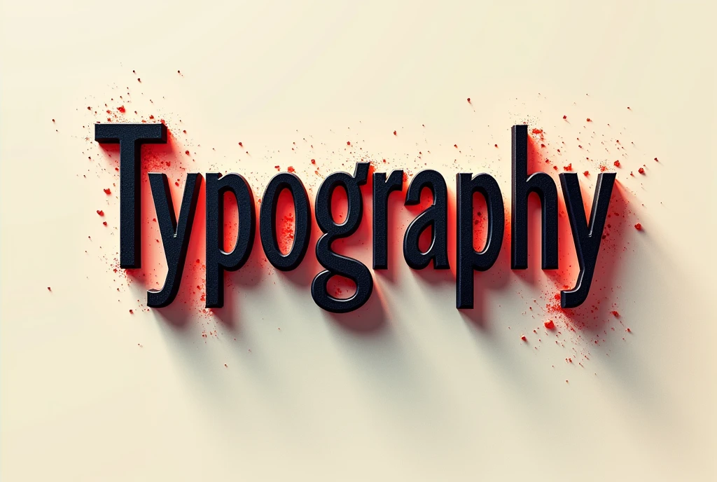 Typography Poster, Create "Typography" using Typography Art technique