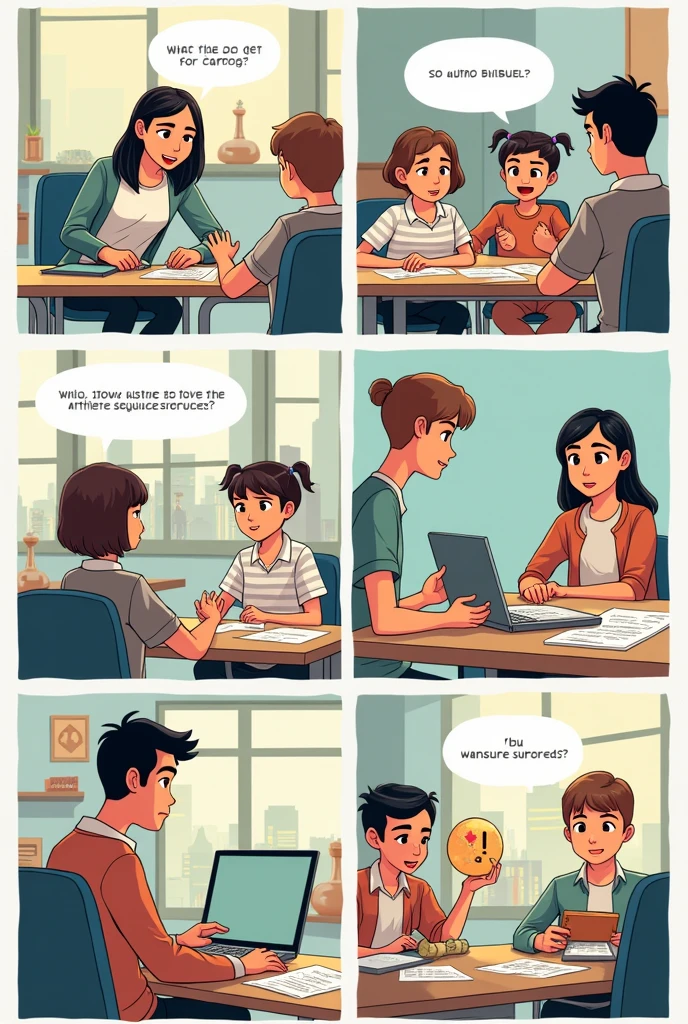 Make me a comic with arithmetic sequence 
