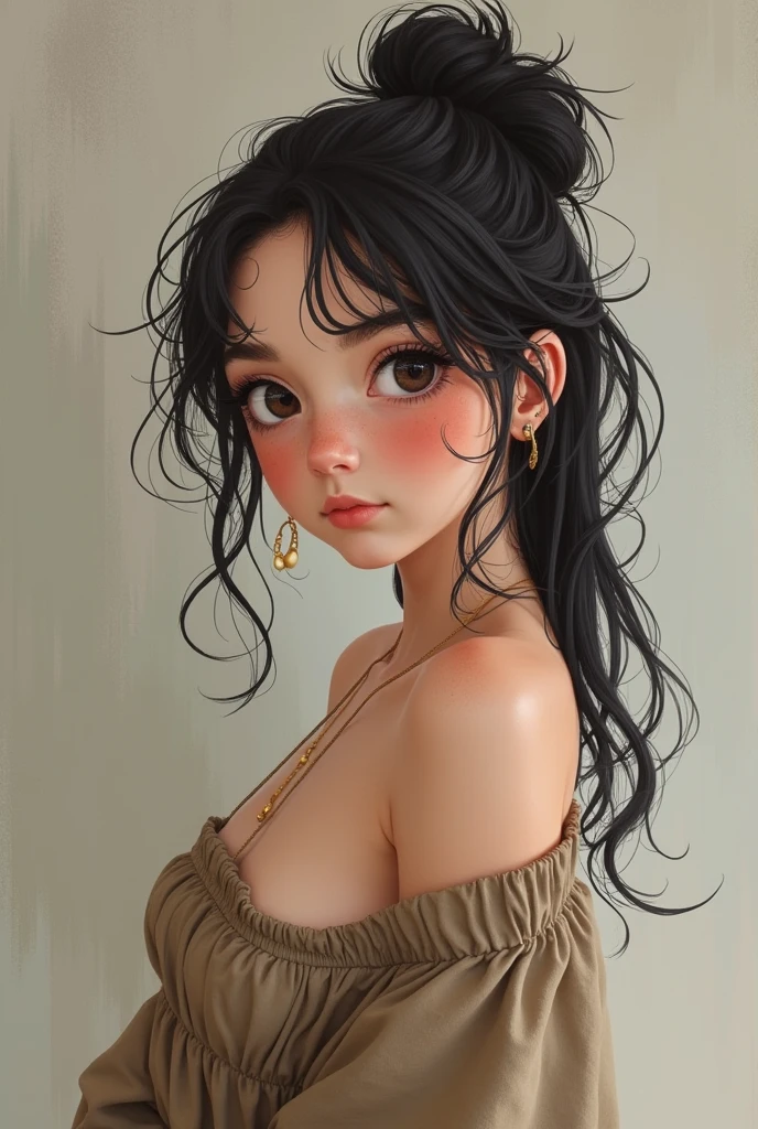 digital style, anime aesthetics, thailand art, Aurora Punk, Mono-ha, ((masterpiece)), (best quality), moon goddess , Big breasts,High cut split swimsuit,thong,Show your neck,bare shoulders,Show belly button,camel toe exposed,big eyes, long, thick eyelashes, plump lips, dark red eyes, hair long and thick, high ponytail, chubby, flowery_background, Intricate designs and patterns in the style of Alphonse Mucha.from behind
