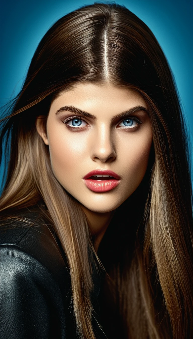 Raw Photograph, (Full body:1.4), photo of (ALEXANDRA DADDARIO:0.6)(THYLANE BLONDEAU:0.4),highly realistic, meticulous details,8k uhd , 1girl, 20 years, long hairs, (beautiful eyes), beautiful legs, highly detailed glossy eyes,sharply focused skin, seductive smile ,highly  detailed lips, supermodel, dslr,sharp focus,