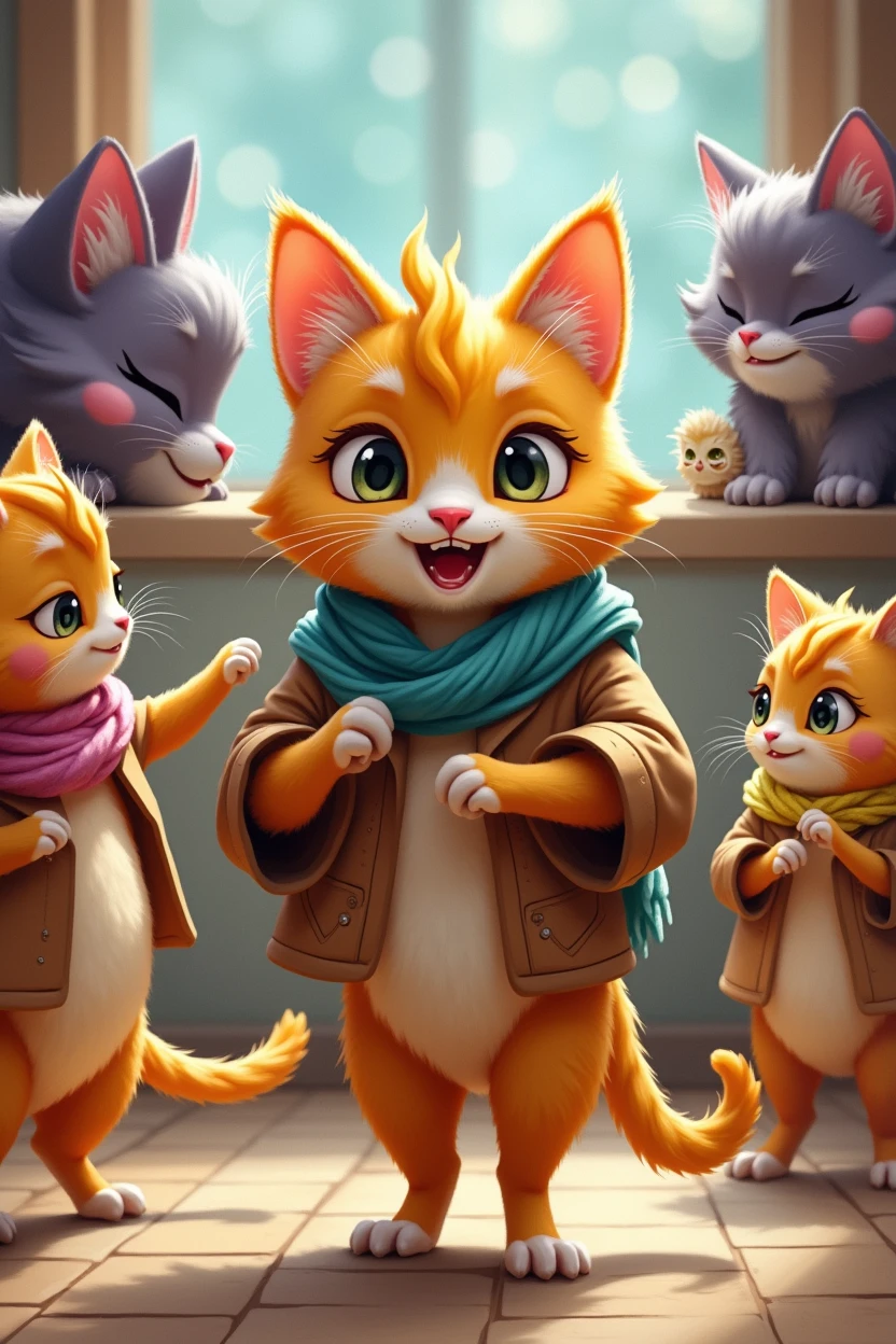 Purple cats love to talk. They are happy and happy. If they are willing to talk, they will be rich and know how to communicate emotionally.