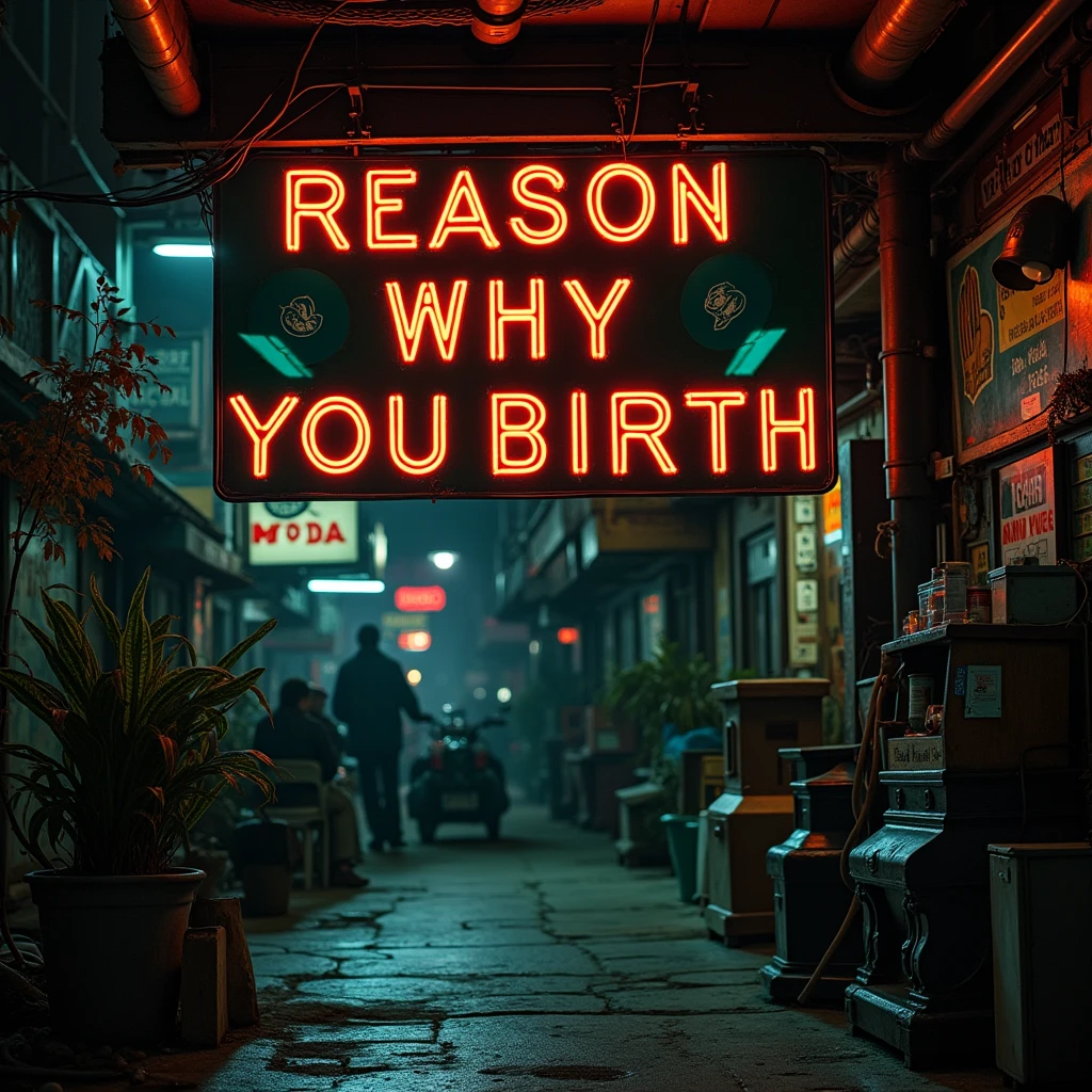 circuit, signboard,"NSFW", "reason why you birth",