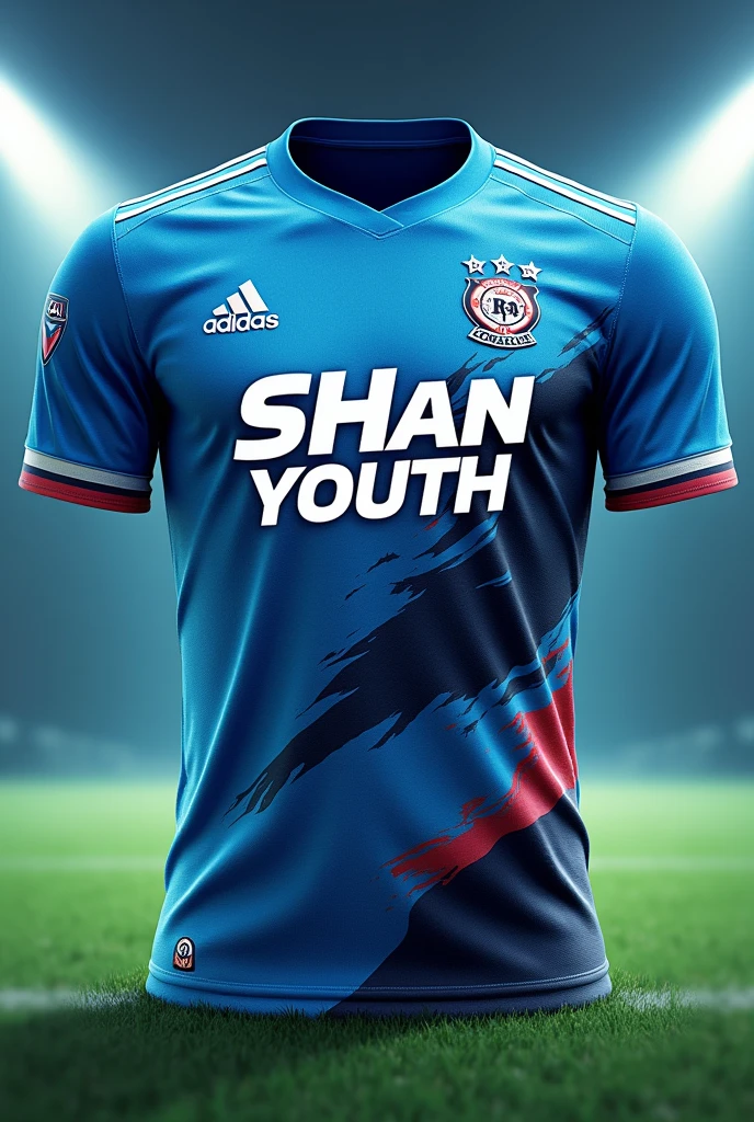 create a logo for“football jerseys design” with the name “Shan Youth”