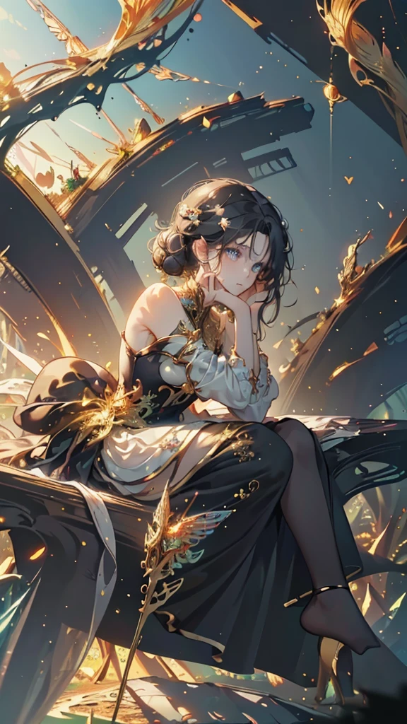 (masterpiece, top quality, best quality, official art, beautiful and aesthetic:1.2), (1girl:1.3), (fractal art:1.3)