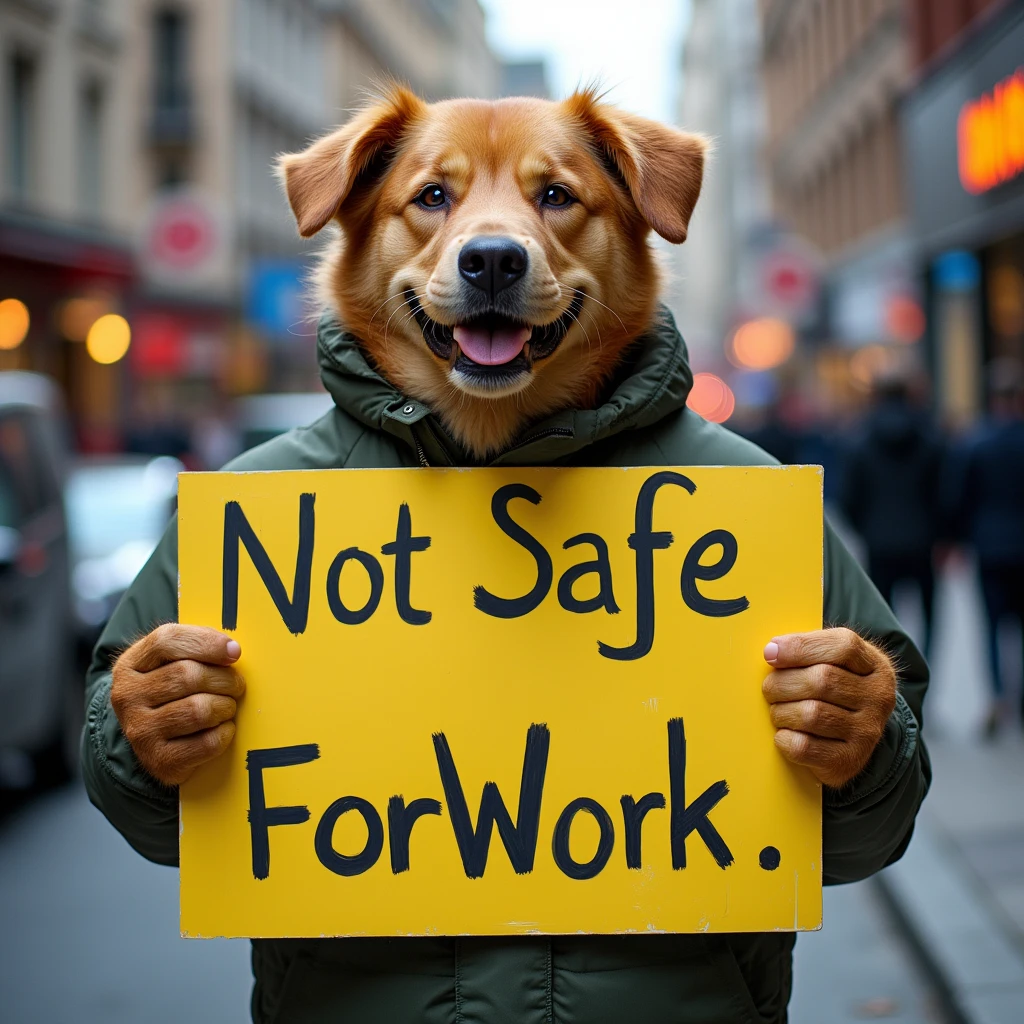 sandwichman, signboard, "NotSafeForWork", "reason why you birth",