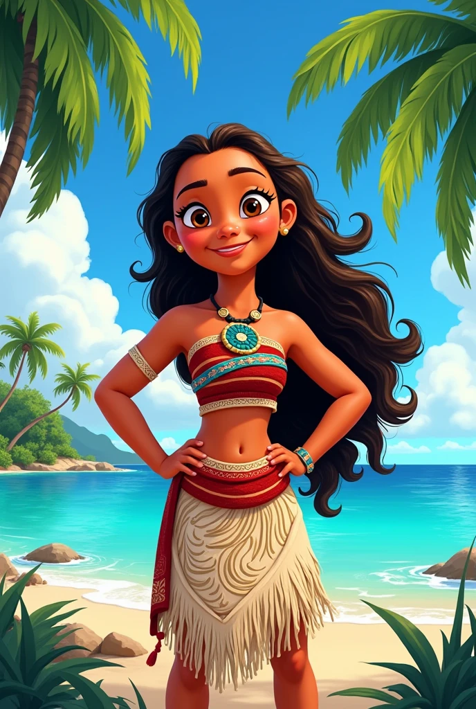 A cartoon picture of Moana