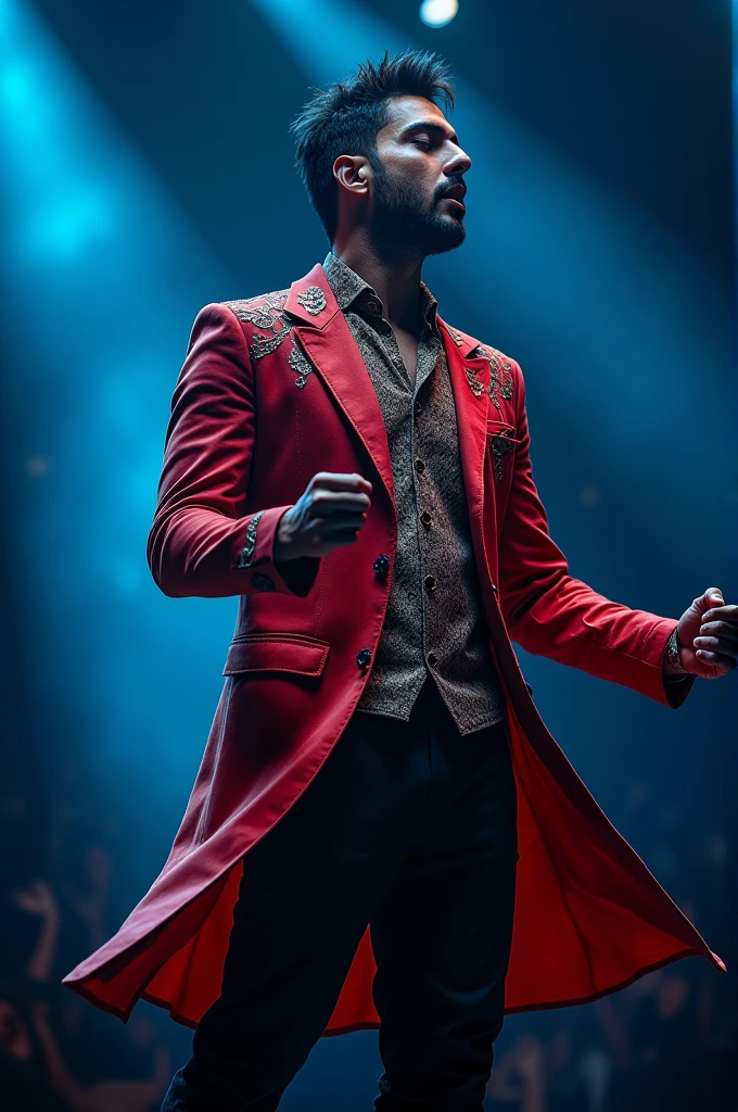 Atif Aslam singing pose 