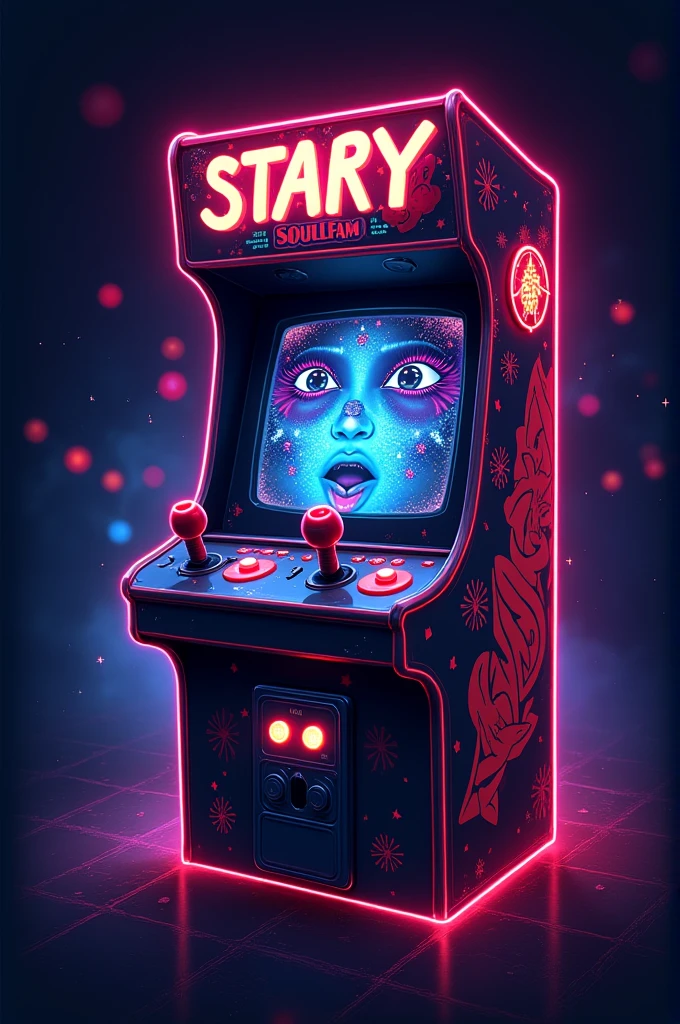 ((best quality)), ((masterpiece)), (detailed), perfect face
Create a logo for a arcade machine games