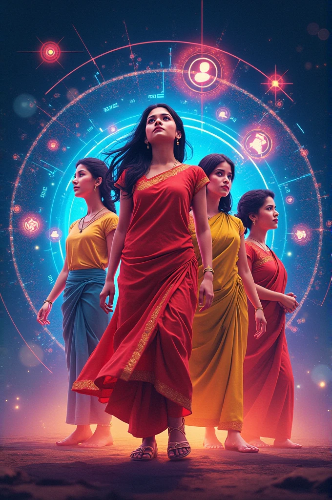 Draw a picture for Kishore Batayan Bangladesh's platform.   Generation G's strength and power in terms of image.  Kishore Batayan is a platform for adolescent students.  Kishore Batayan works on cyber awareness, mental health and online education.. 


Dress code : Bangladeshi dress
Smile and confidence 