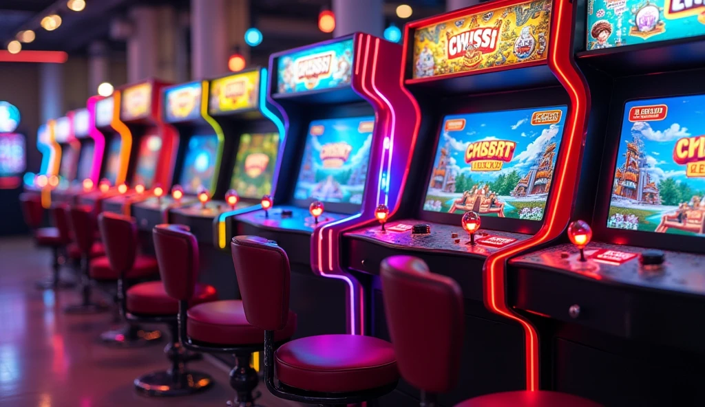 ((best quality)), ((masterpiece)), (detailed), perfect 

arcade machine games brand

