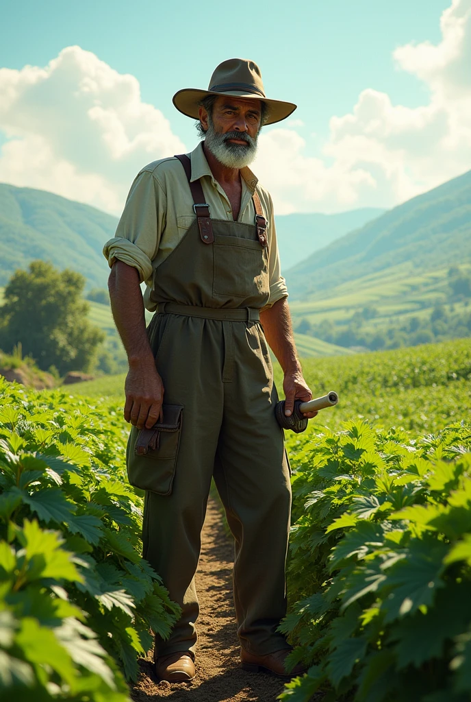 A framer work on his field