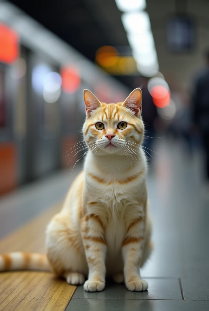 Cute cat cat,Personification,Standing,Photographer image,At Beijing Railway Station